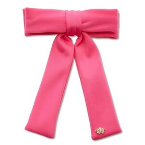 LELE SADOUGHI Neoprene Antoinette Bow New Hot Pink Hair bow Clip